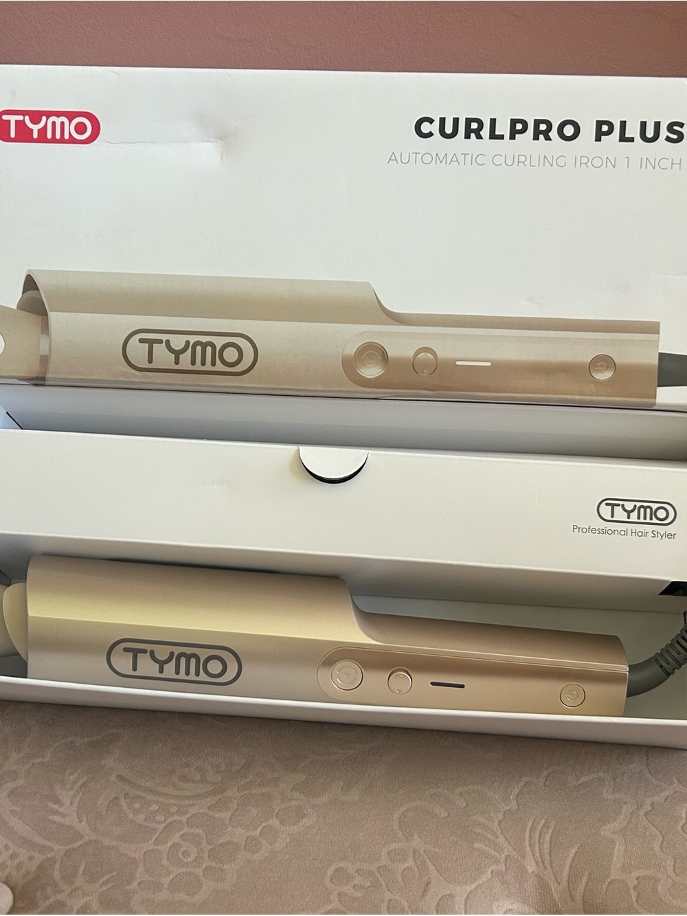 TYMO CurlPro Plus Automatic Rotating Curling Iron, gold